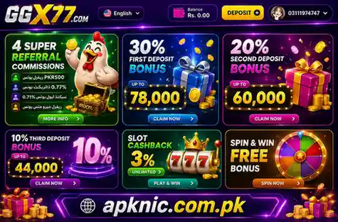 GGX77 Game offers multiple mobile games, rewards, and an easy-to-use Android interface.
